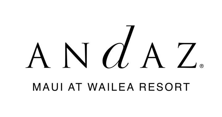 Logo: Andaz Maui at Wailea Resort in black text on white background.